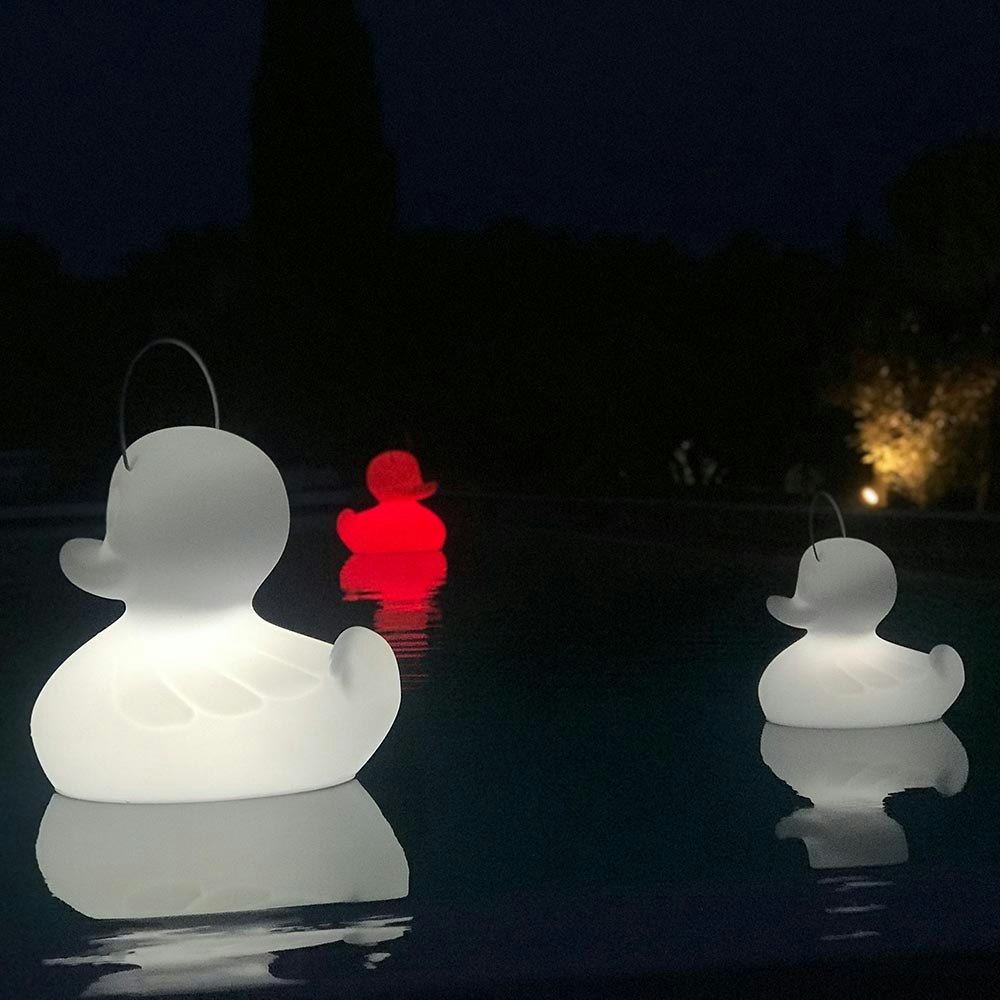 Schwimmfähige Akku-LED-Lampe Duck-Duck XL Weiß thumbnail 6
