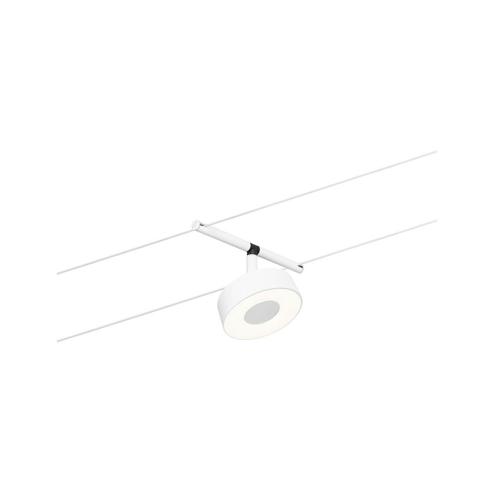 CorDuo LED Seilsystem Circle Einzelspot Weiß-Matt, Chrom 2