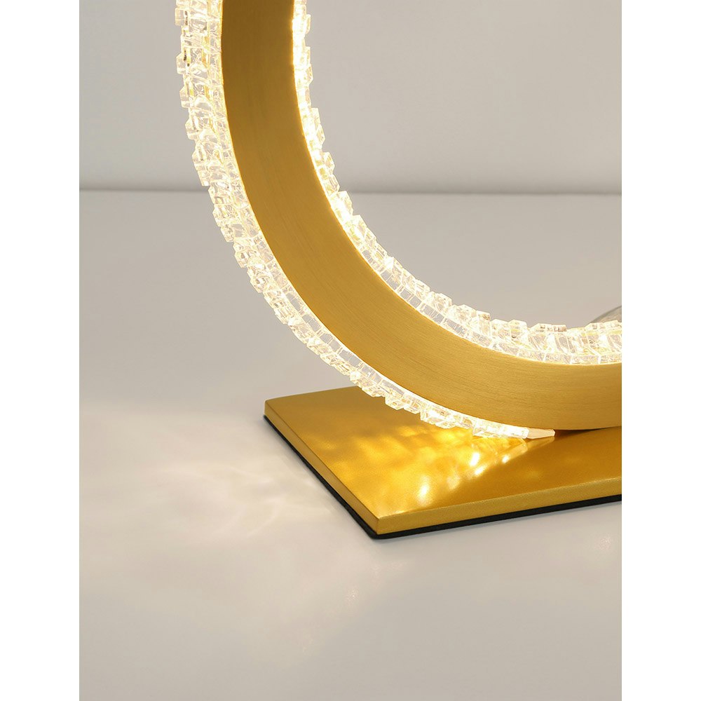 Nova Luce Cilion LED Tischlampe Ø 25cm Messing, Gold thumbnail 5