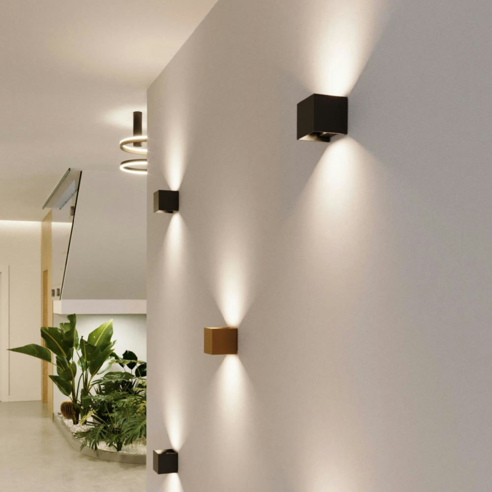s.luce Ixa LED Wandlampe verstellbare Winkel Innen & Außen IP44 thumbnail 6