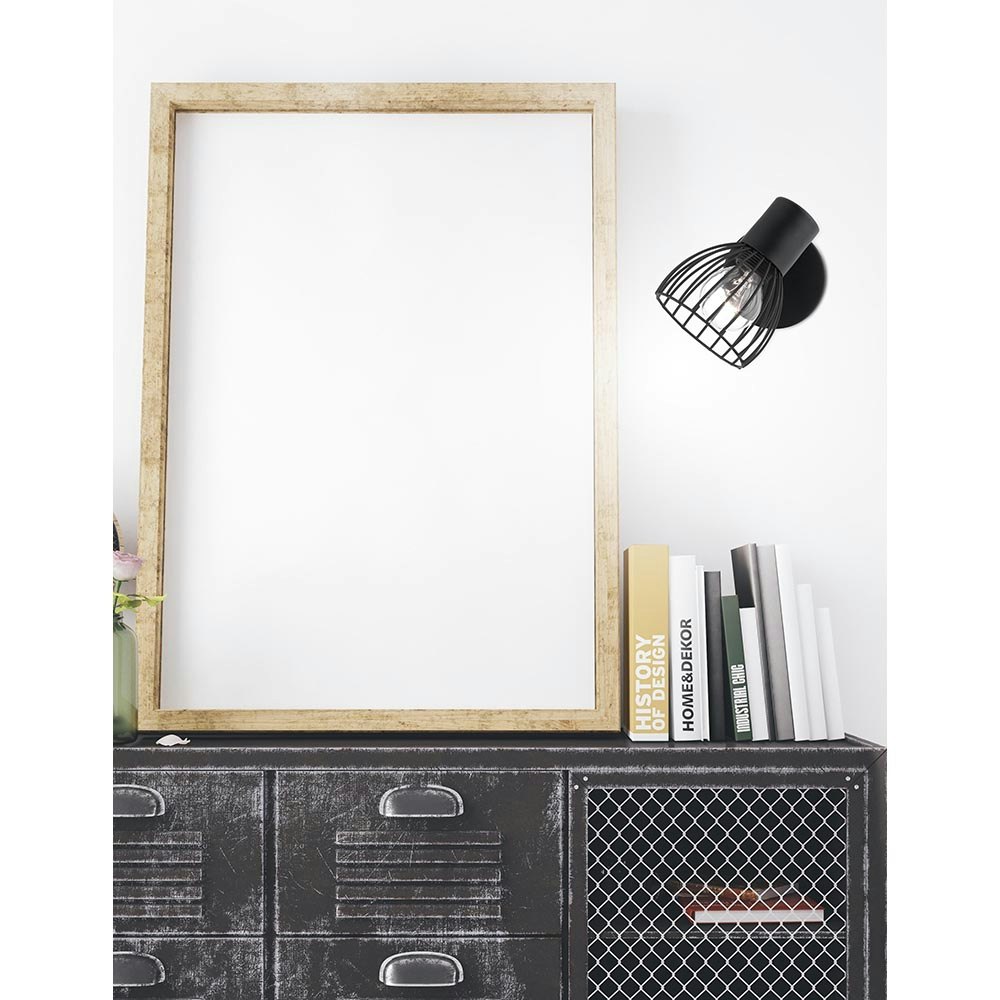 Nova Luce Fiumicino Wall Spotlight Matt Black 2