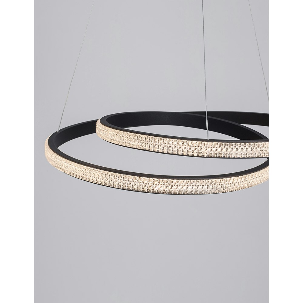 Nova Luce Grania LED Lampe à suspendre sable-noir thumbnail 5