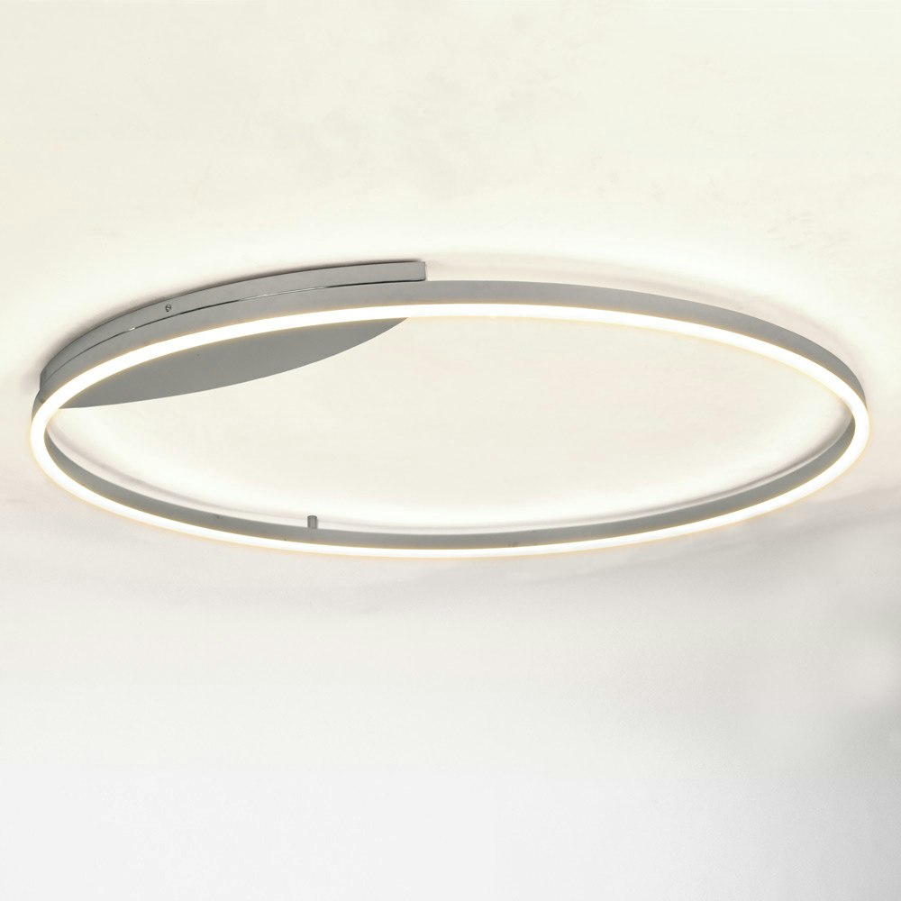 s.LUCE LED Ring 100 Wand & Decke Dimmbar Chrom thumbnail 3