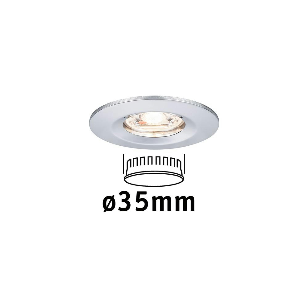LED Einzelleuchte Nova Mini starr Rund 6,5cm Chrom thumbnail 4