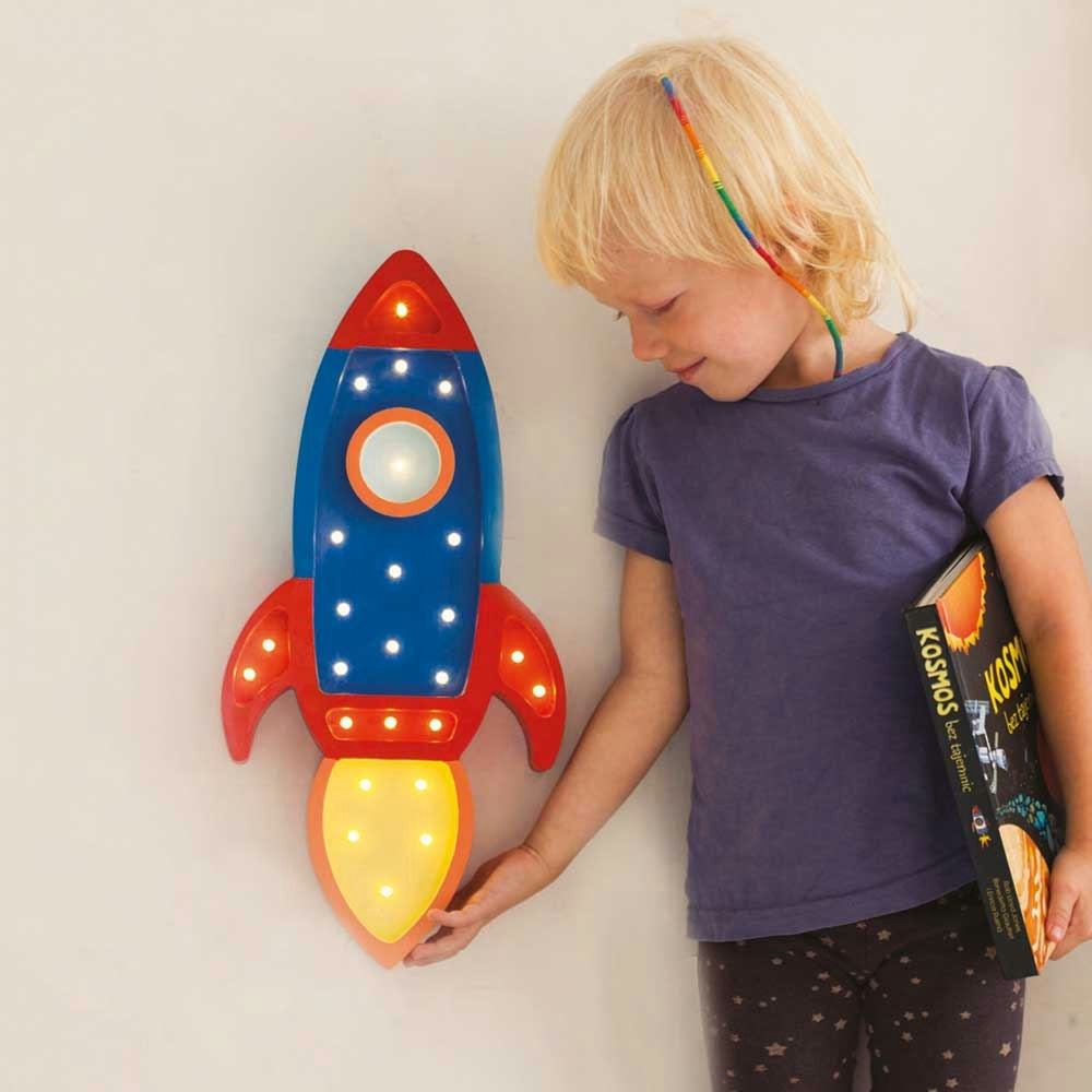 Little Lights Kinder Wand- & Tischleuchte Rakete 
                                        