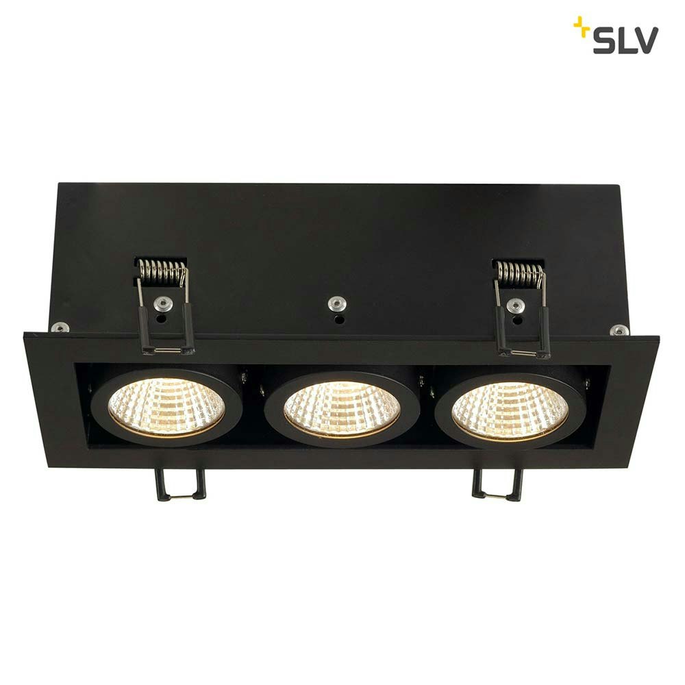 SLV Kadux LED Triple DL Set Schwarz 38° 3000K inkl. Treiber zoom thumbnail 4