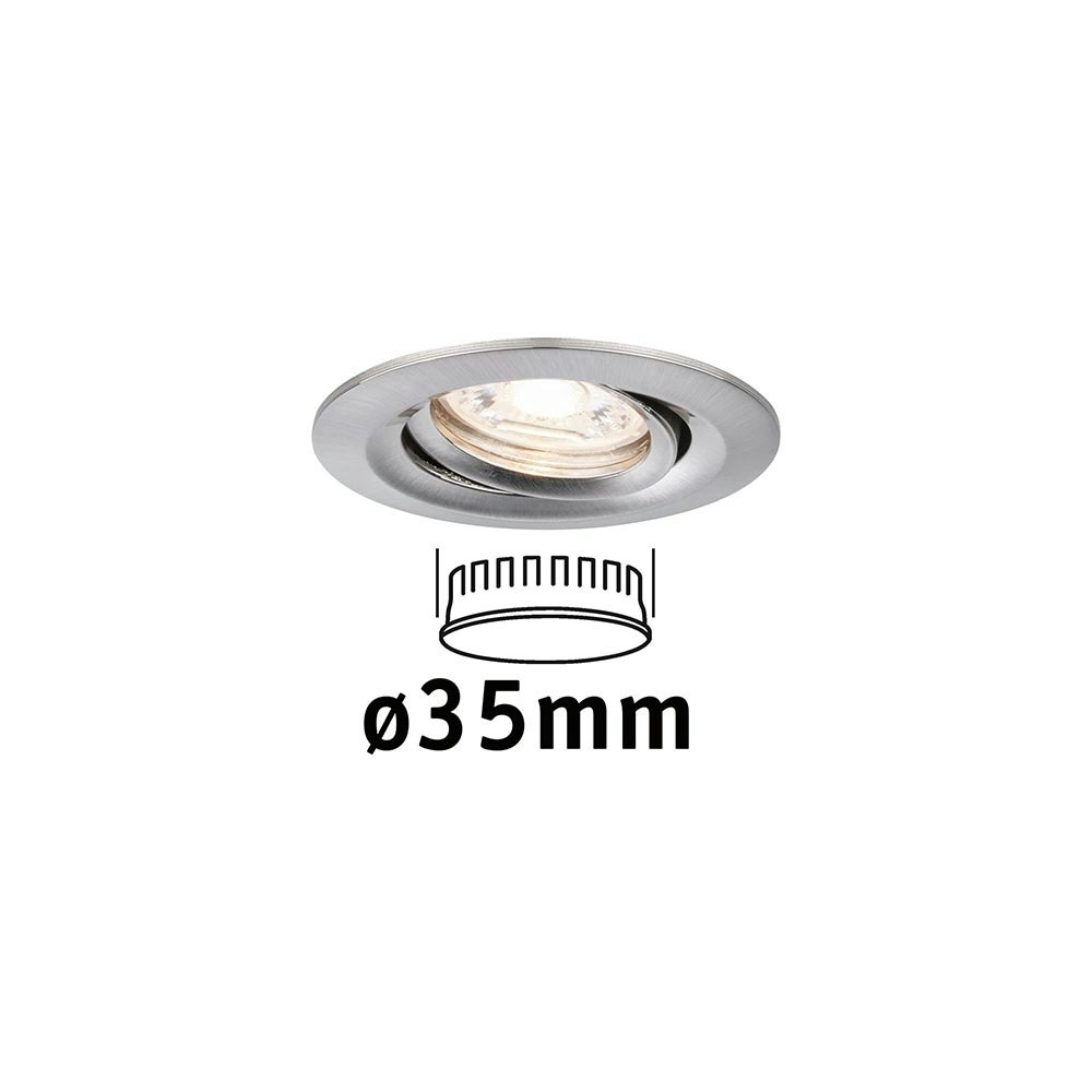 LED Einzelleuchte Nova Mini Schwenkbar Alu-Gebürstet zoom thumbnail 3