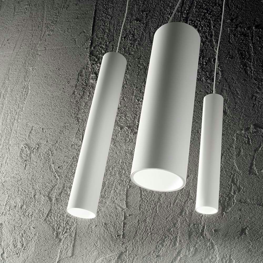 Ideal Lux LED Hängelampe Tube Klein Weiß 2