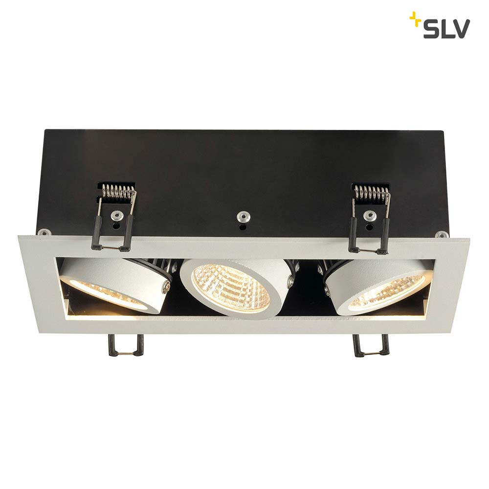 S.Luce SLV Kadux LED Triple DL Set Weiß 38° 3000K inkl. Treiber