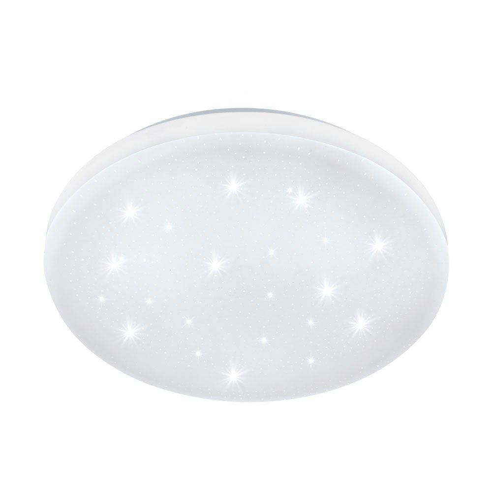 LED Deckenlampe Frania-S Ø 43cm Kristalleffekt Weiß 