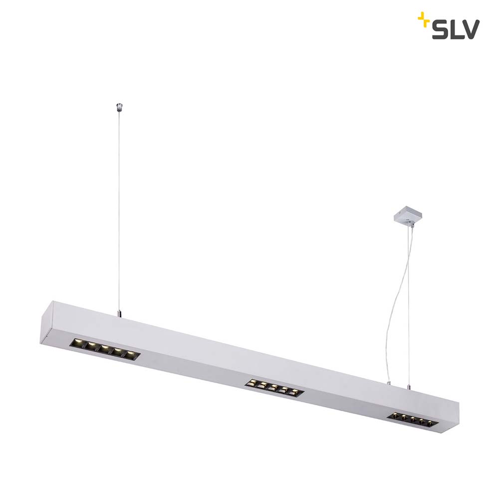 S.Luce SLV Q-Line LED Pendelleuchte 1m Silber 4000K