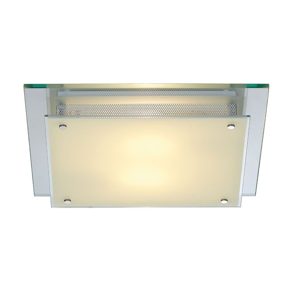 S.Luce SLV Glassa Square E27 Deckenleuchte eckig 2xE27 max. 2x60W