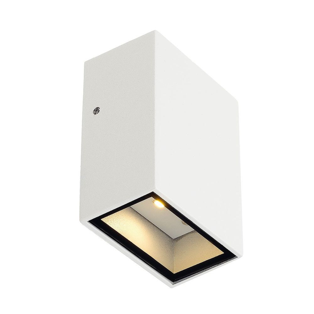 S.Luce SLV Quad 1 Wandleuchte eckig weiß LED 1x3W 3000K