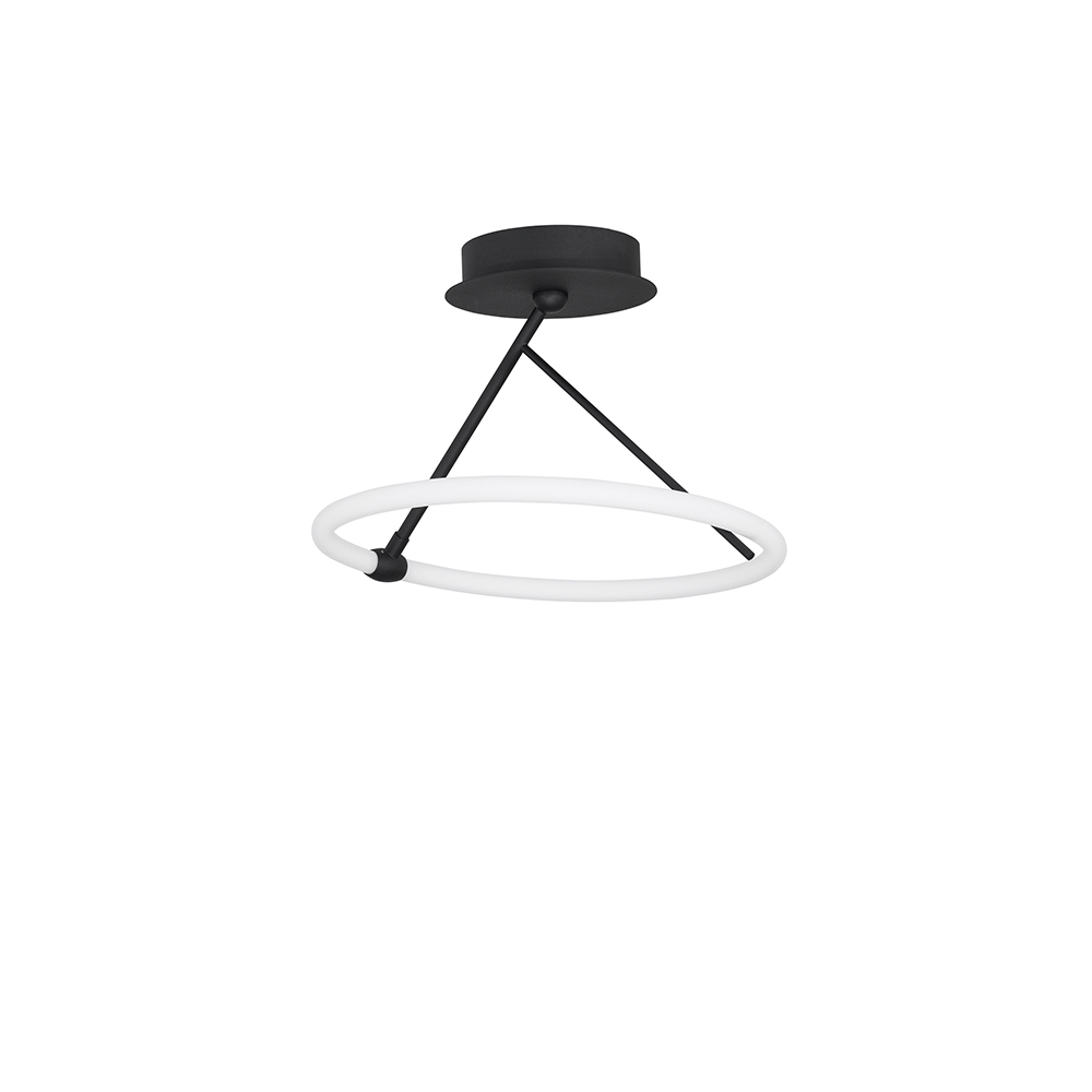 S.Luce Nova Luce Janus LED Deckenlampe Ø 38cm Sandig-Schwarz