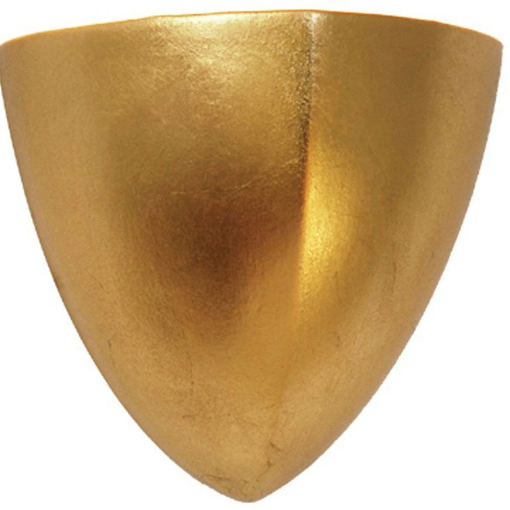 Lampada da parete Matteo Piccola in ceramica foglia oro 2
