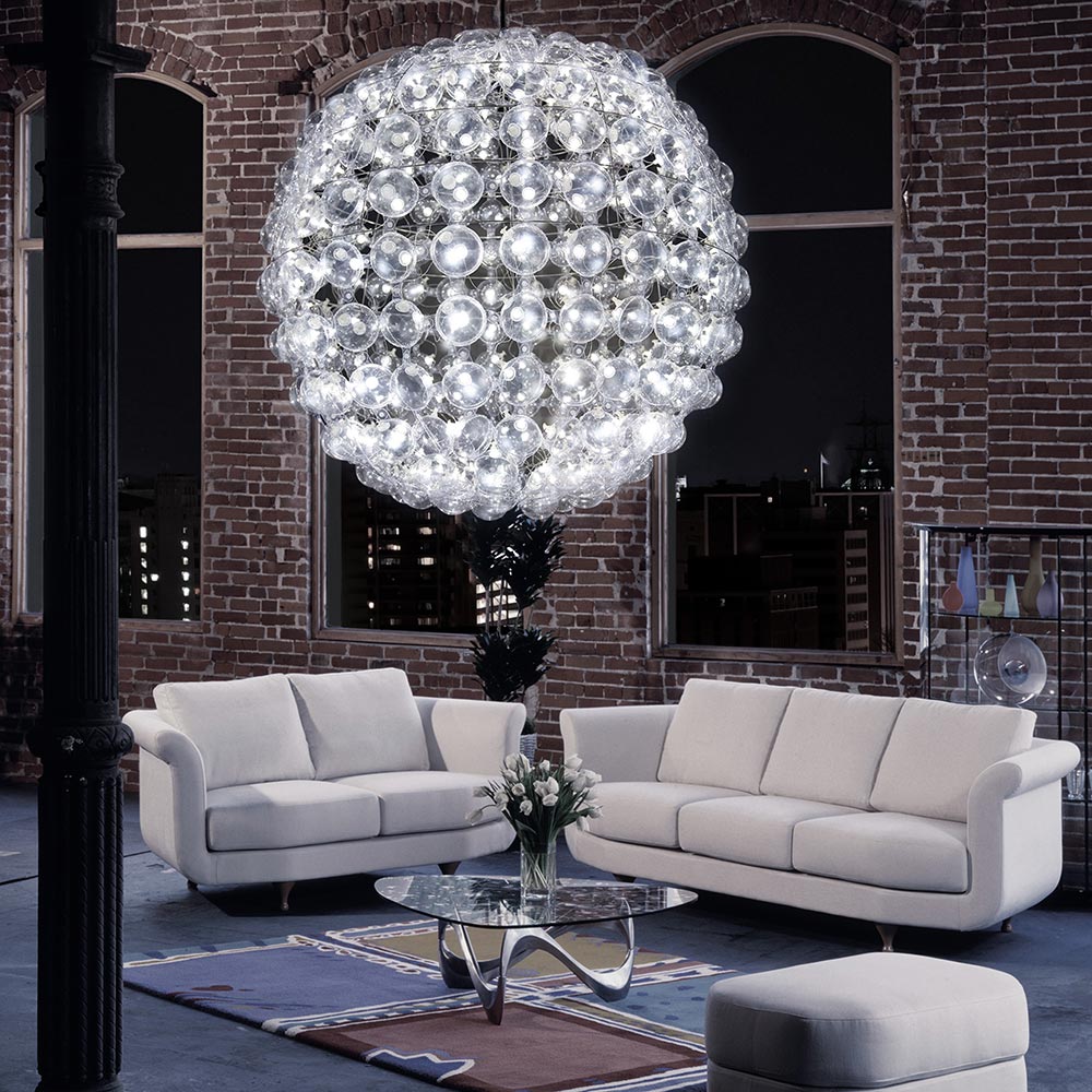 S.Luce Puff-Buff Megastar Design-Kronleuchter 140cm