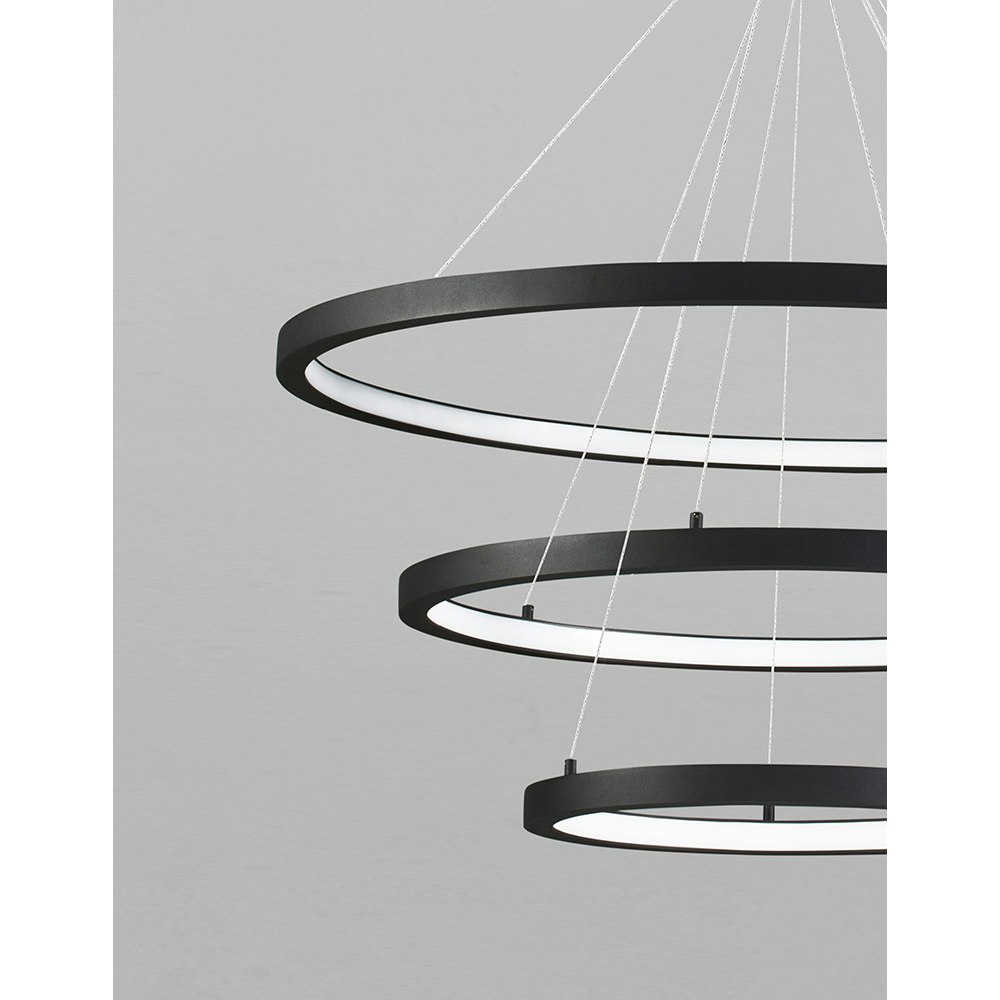 Nova Luce Empatia LED Hängelampe 3 Ringe zoom thumbnail 3