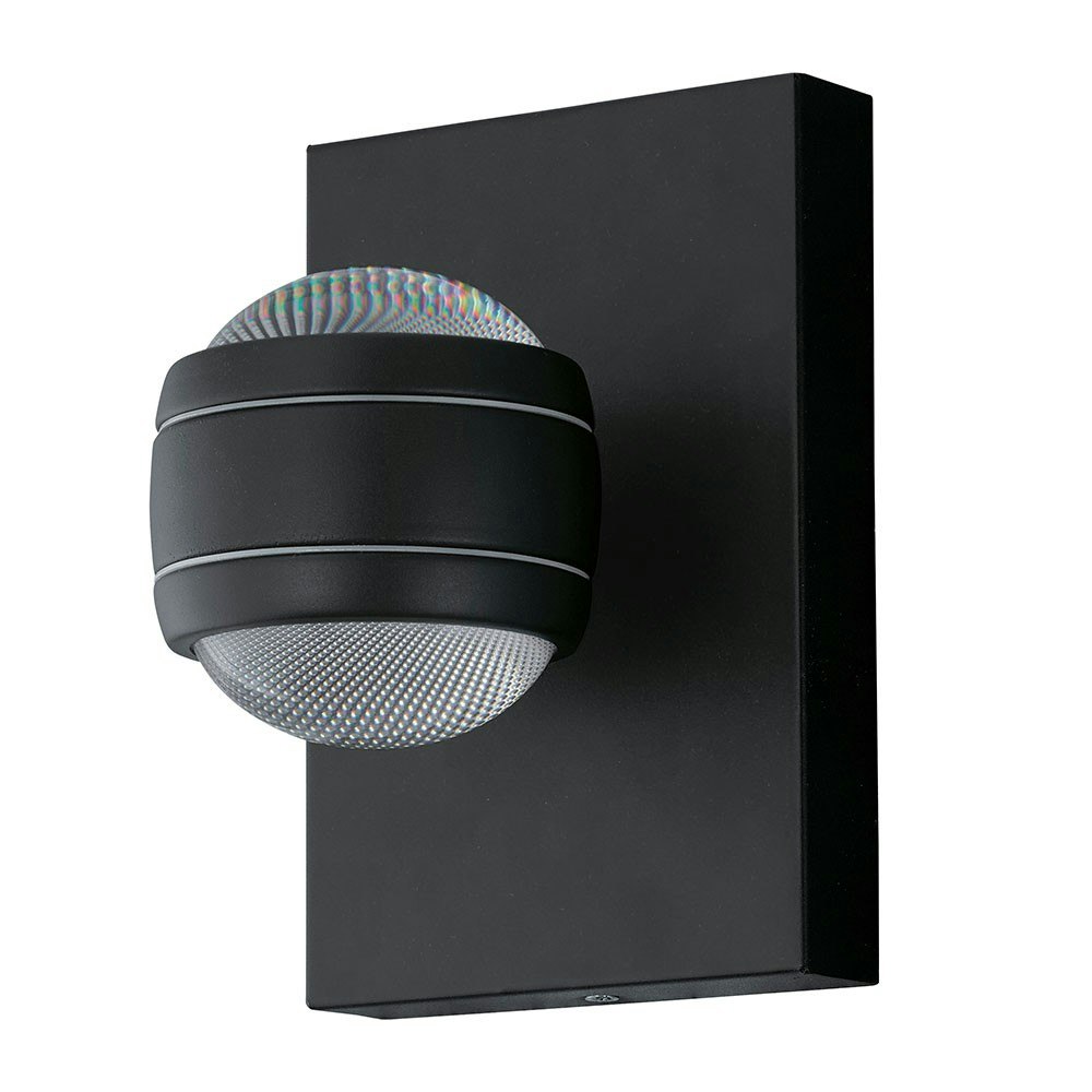 LED Außen-Wandleuchte Sesimba 2x 3,7W Schwarz 