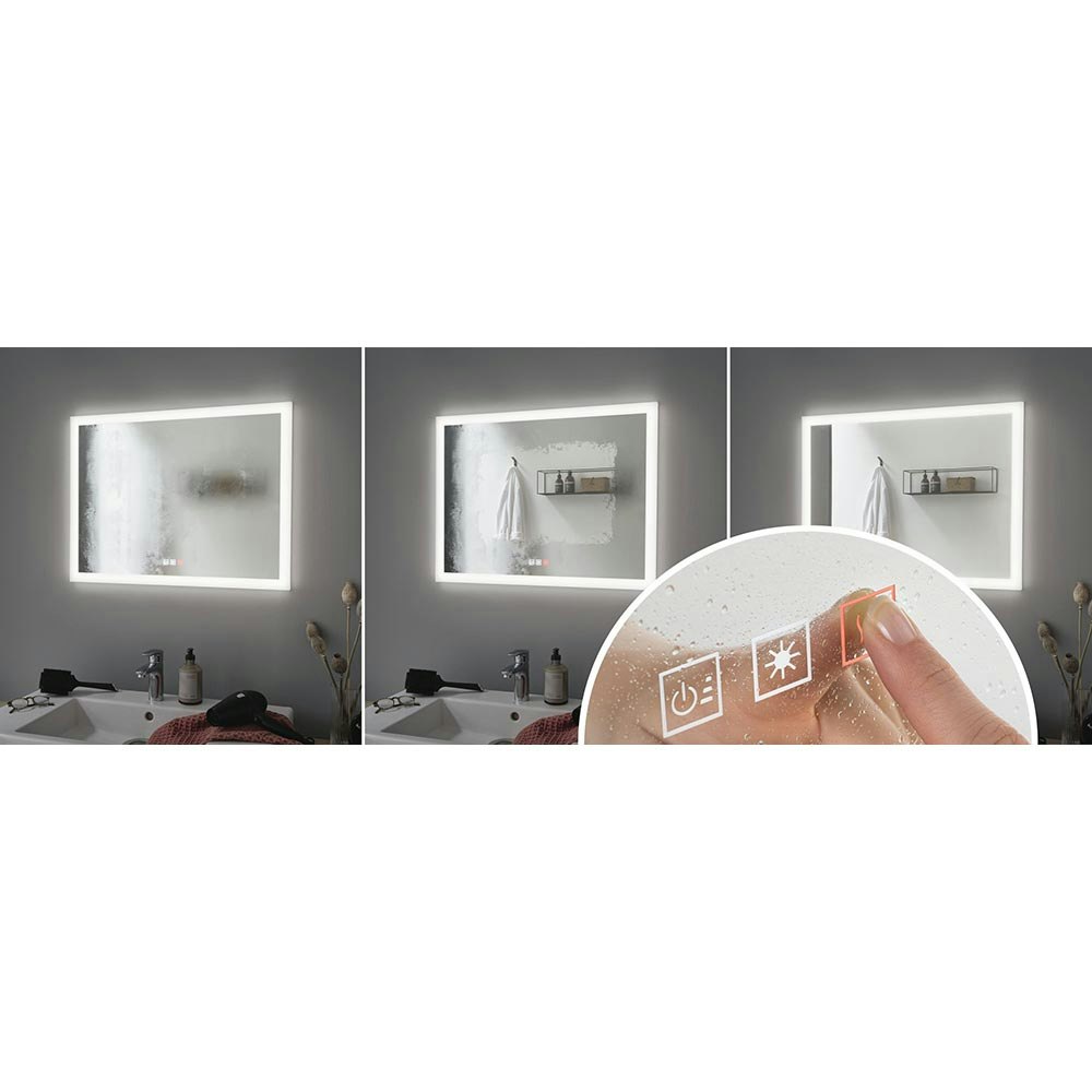 LED HomeSpa Mirra Leuchtspiegel CCT Wärme Dimmbar & Heizbar thumbnail 3