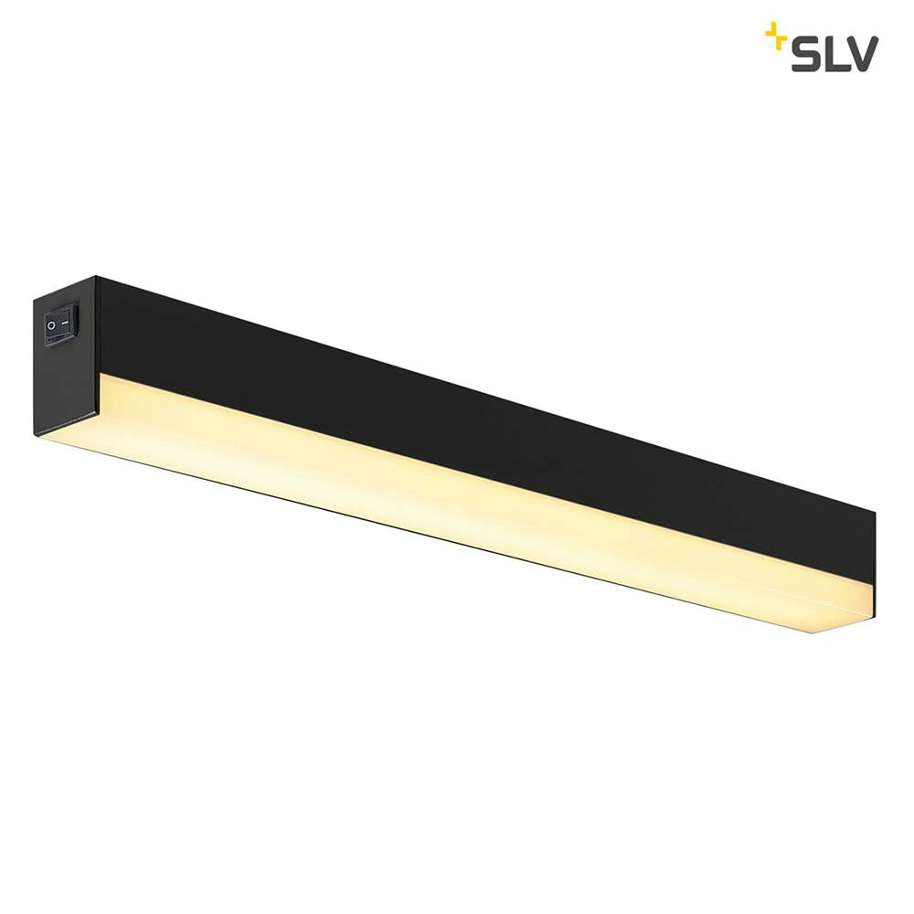 SLV Sight LED Wand- & Deckenleuchte mit Schalter Schwarz 2