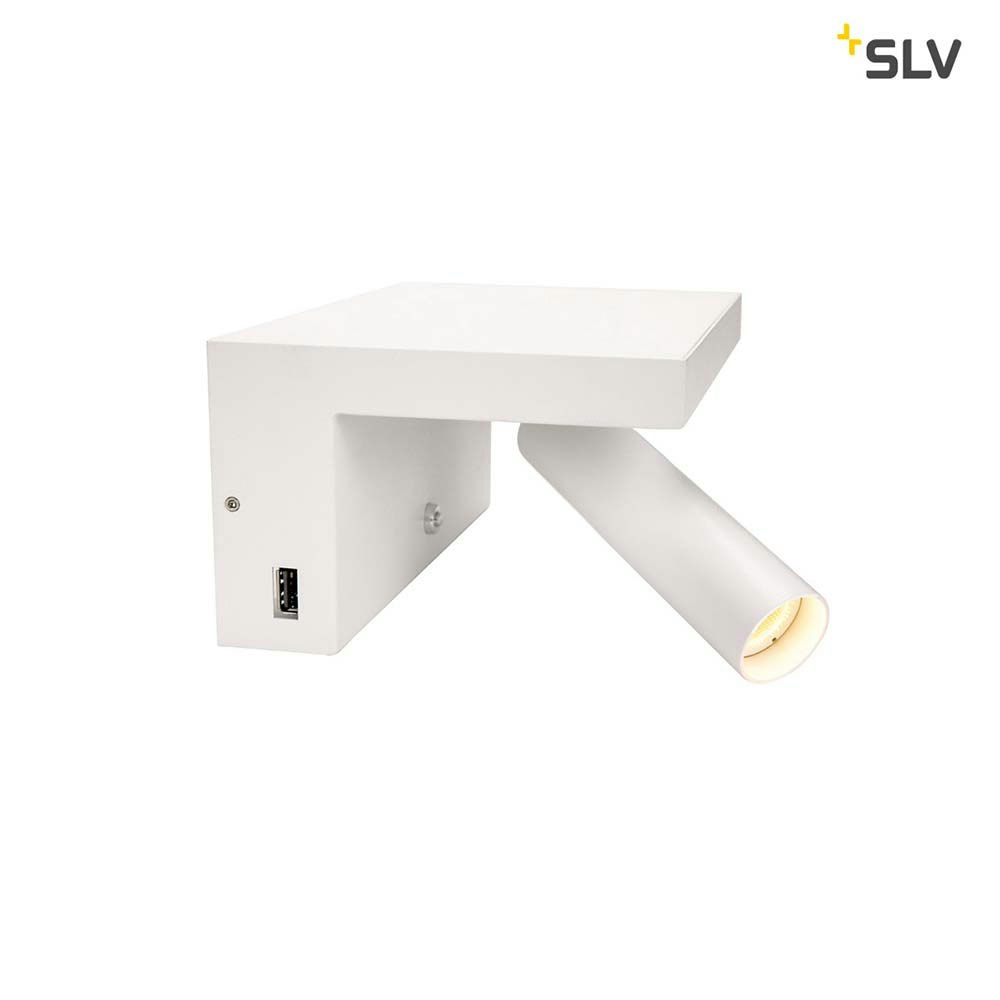 SLV Karpo Bedside LED Wandaufbauleuchte Weiß thumbnail 1