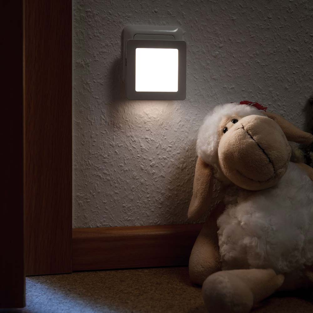 S.Luce LED Steckerlicht Esby mit Sensor 3000K Weiß