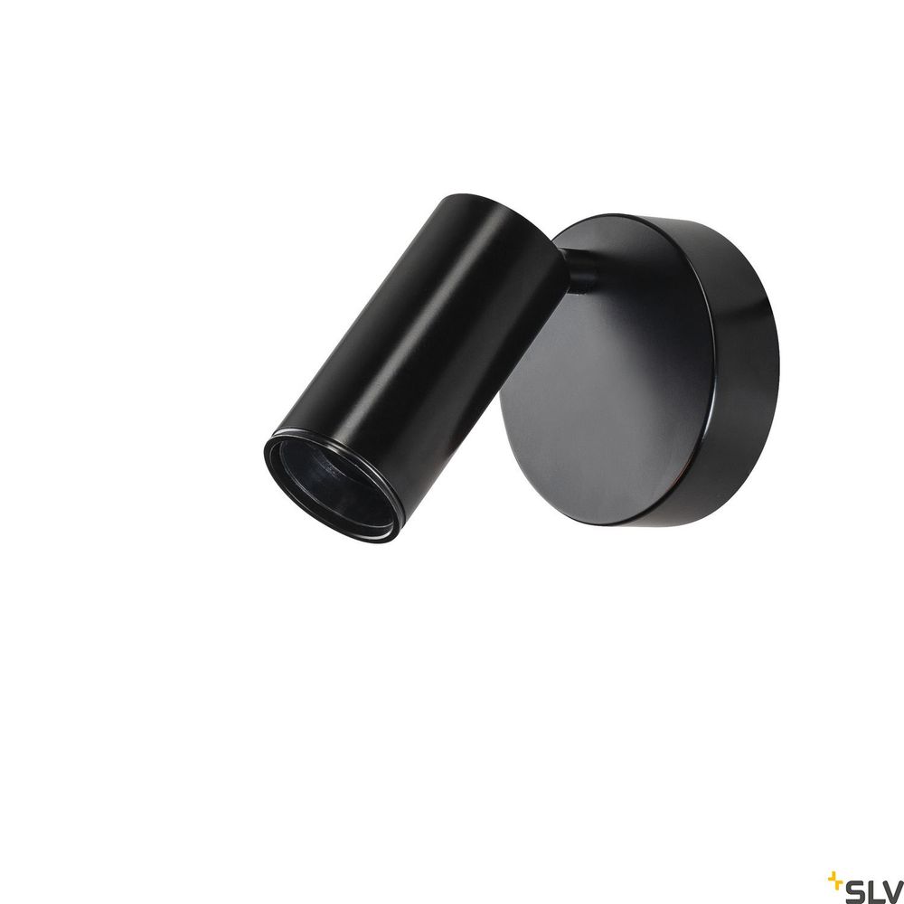 S.Luce Fitu E27 Wandspot Schwarz