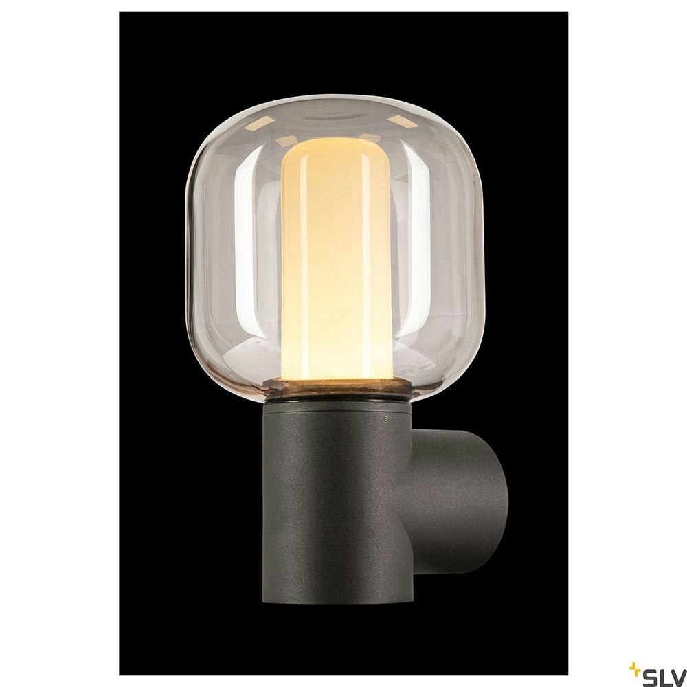 SLV Ovalisk Outdoor LED Wandlampe Anthrazit CCT thumbnail 4