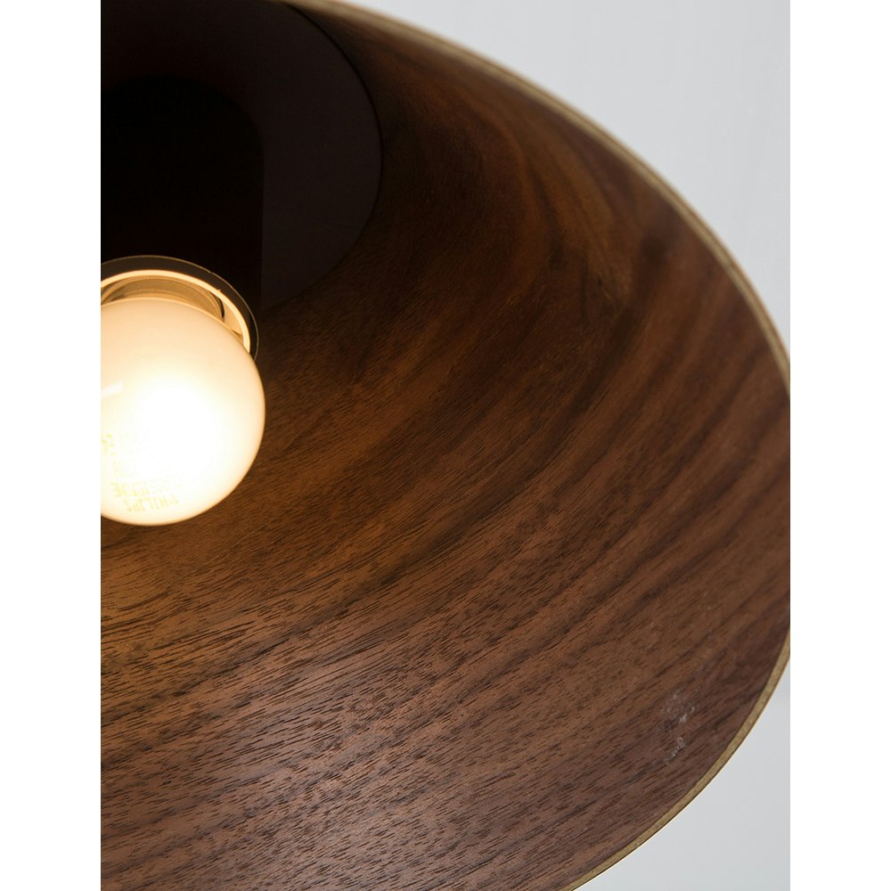 Nova Luce Wera lampe à suspension en bois de noyer thumbnail 6