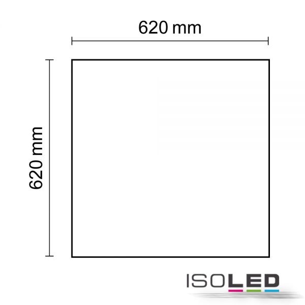 LED Panel ECO Line 625 diffus 40W Rahmen weiß Neutralweiß zoom thumbnail 3