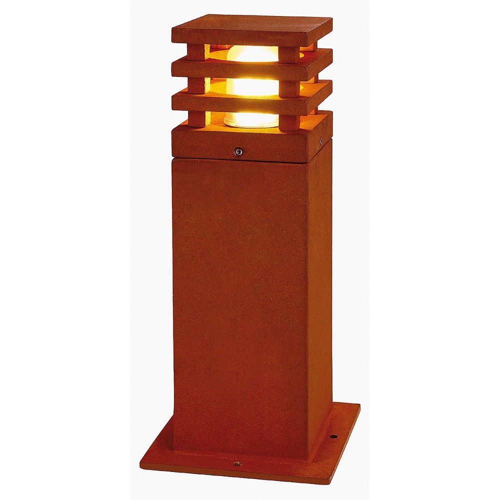 S.Luce SLV Rusty Square 40 Außenleuchte eisen gerostet E27 ESL max. 11W IP55