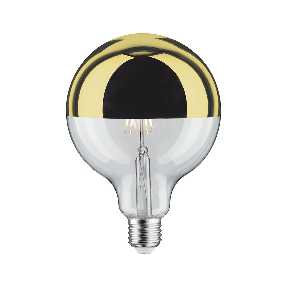 S.Luce E27 6,5W LED Globe Kopfspiegel 2700K Dimmbar Gold