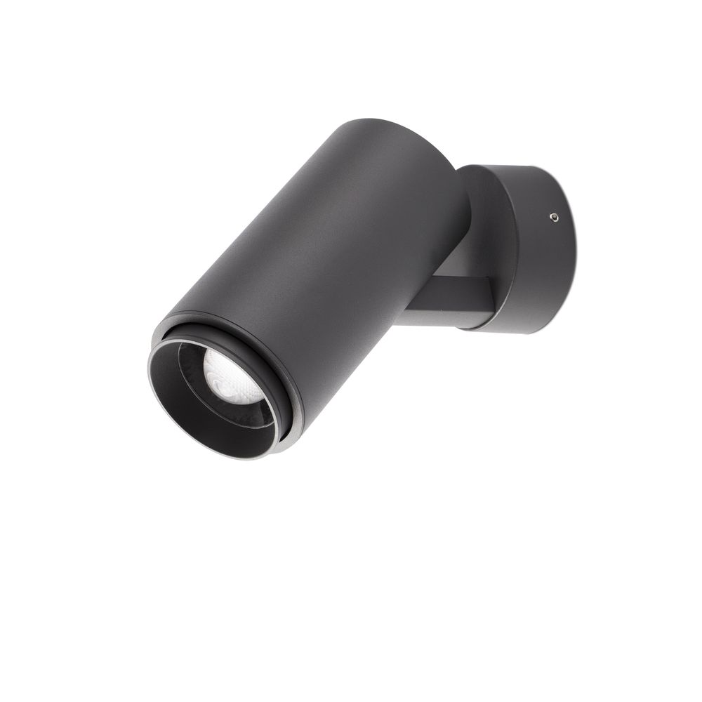 S.Luce Plom LED Outdoor-Wandstrahler Zoom 18°- 45° IP54 Anthrazit