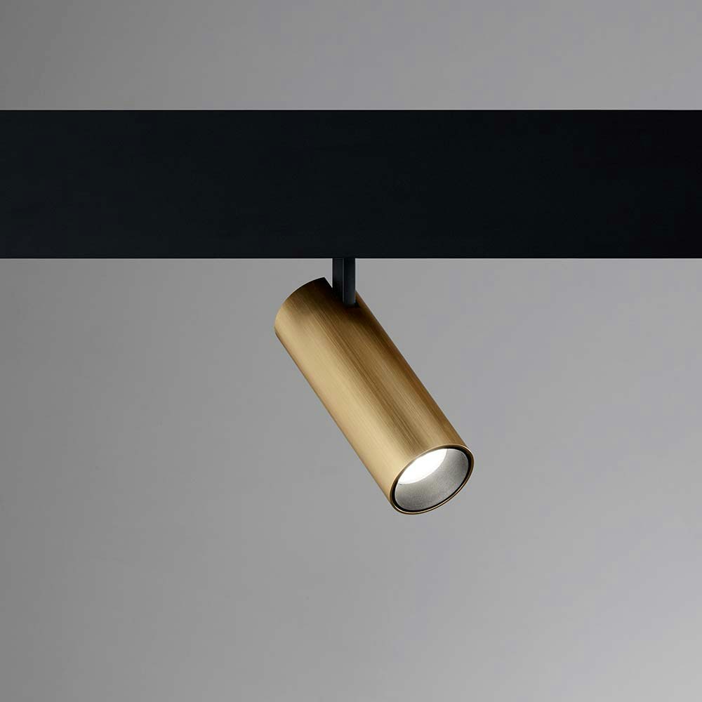 Ideal Lux Arca LED Schienen-Strahler Messing, Schwarz 1
