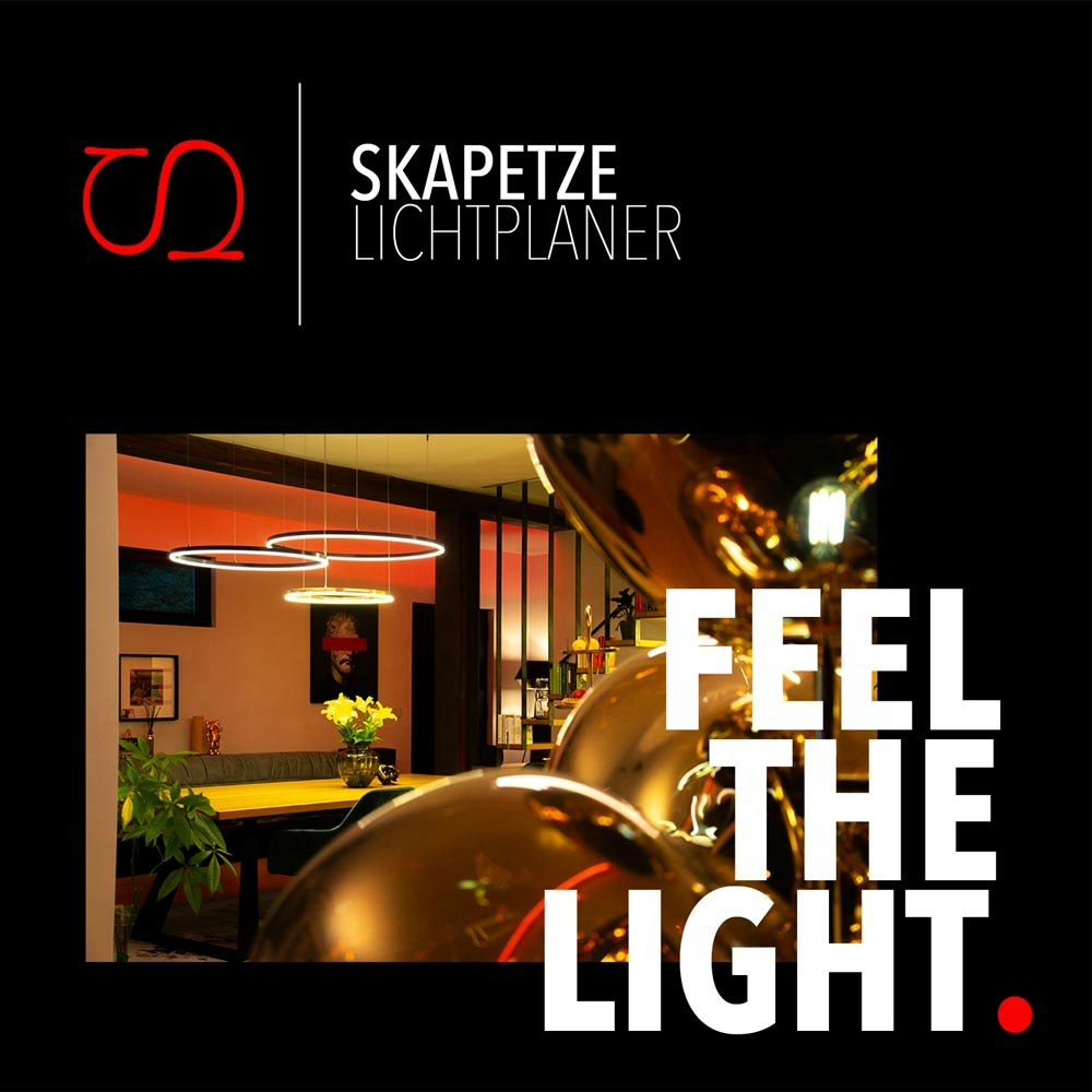 Brochure del servizio Skapetze per i progetti di illuminazione 