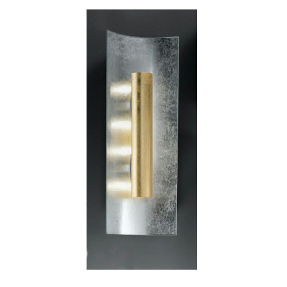 Aura Silber Wand- & Deckenleuchte 3-flammig Silber Gold 60cm 