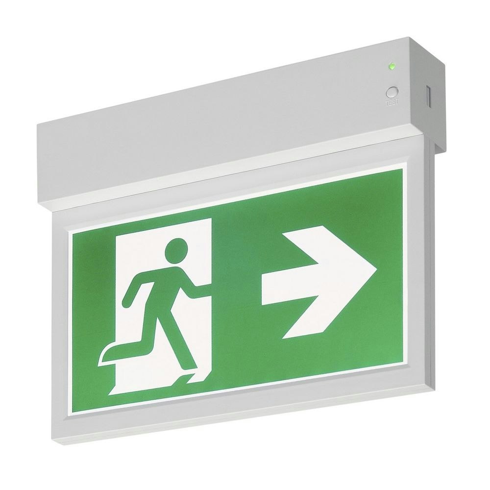SLV P-Light Emergency Exit Sign Wand- & Deckenlampe Weiß thumbnail 1