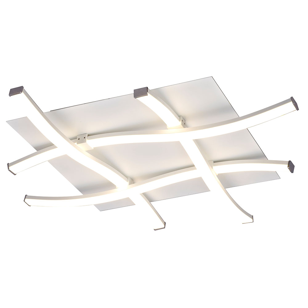 S.Luce Mantra Dimmbare LED-Deckenlampe Nur Quadrat