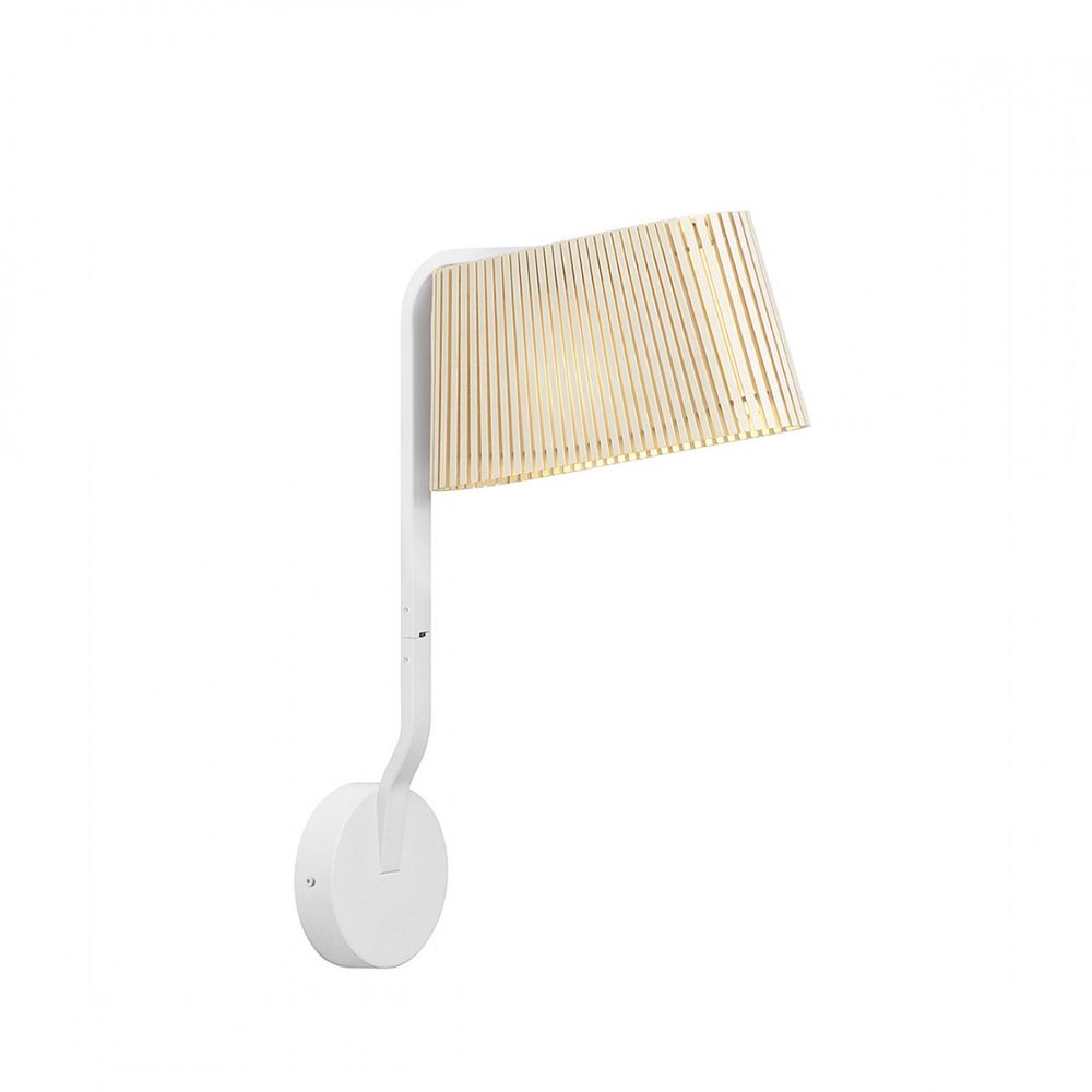 S.Luce LED Wandleuchte Owalo 7030 aus Holz 47cm