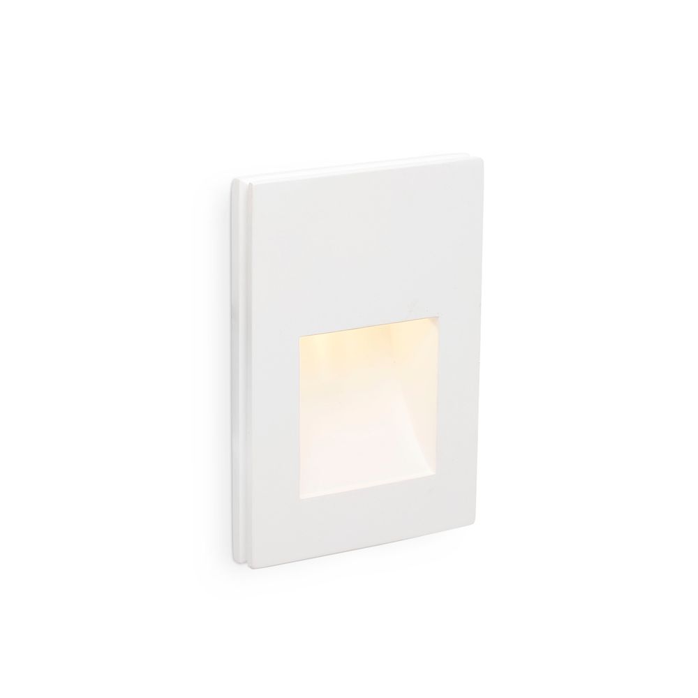 S.Luce LED Wandeinbaulampe PLAS-3 1W 3000K Weiß