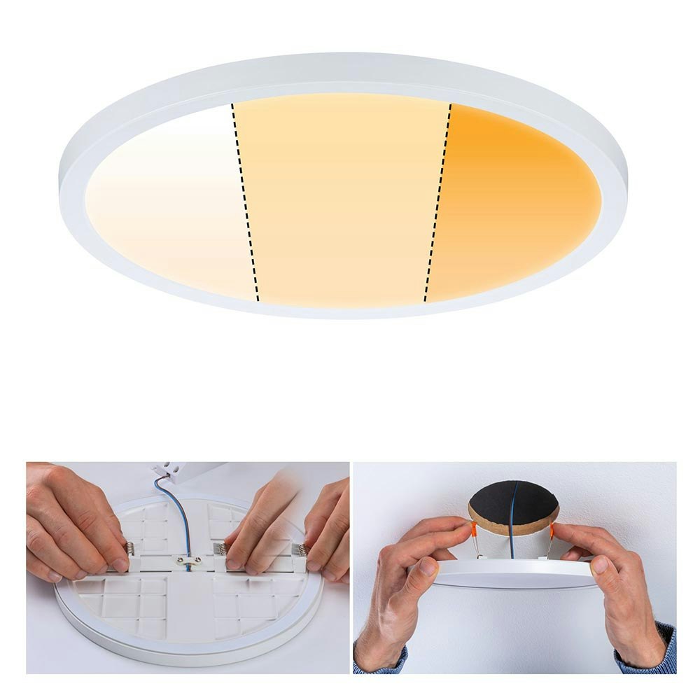 VariFit Panneau LED encastrable Areo Dim-to-Warm Ø 23cm blanc mat 2