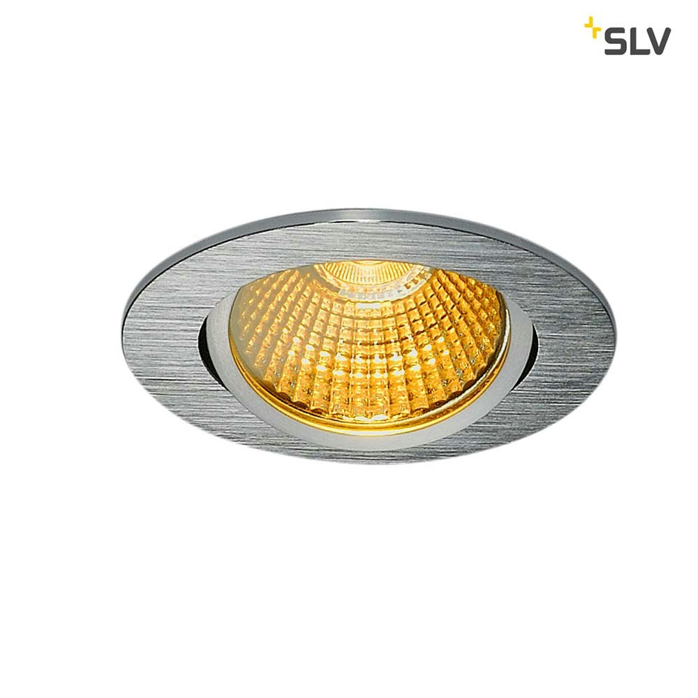 SLV New Tria Rund LED Einbauleuchte Alu Gebürstet 1800-3000K thumbnail 3