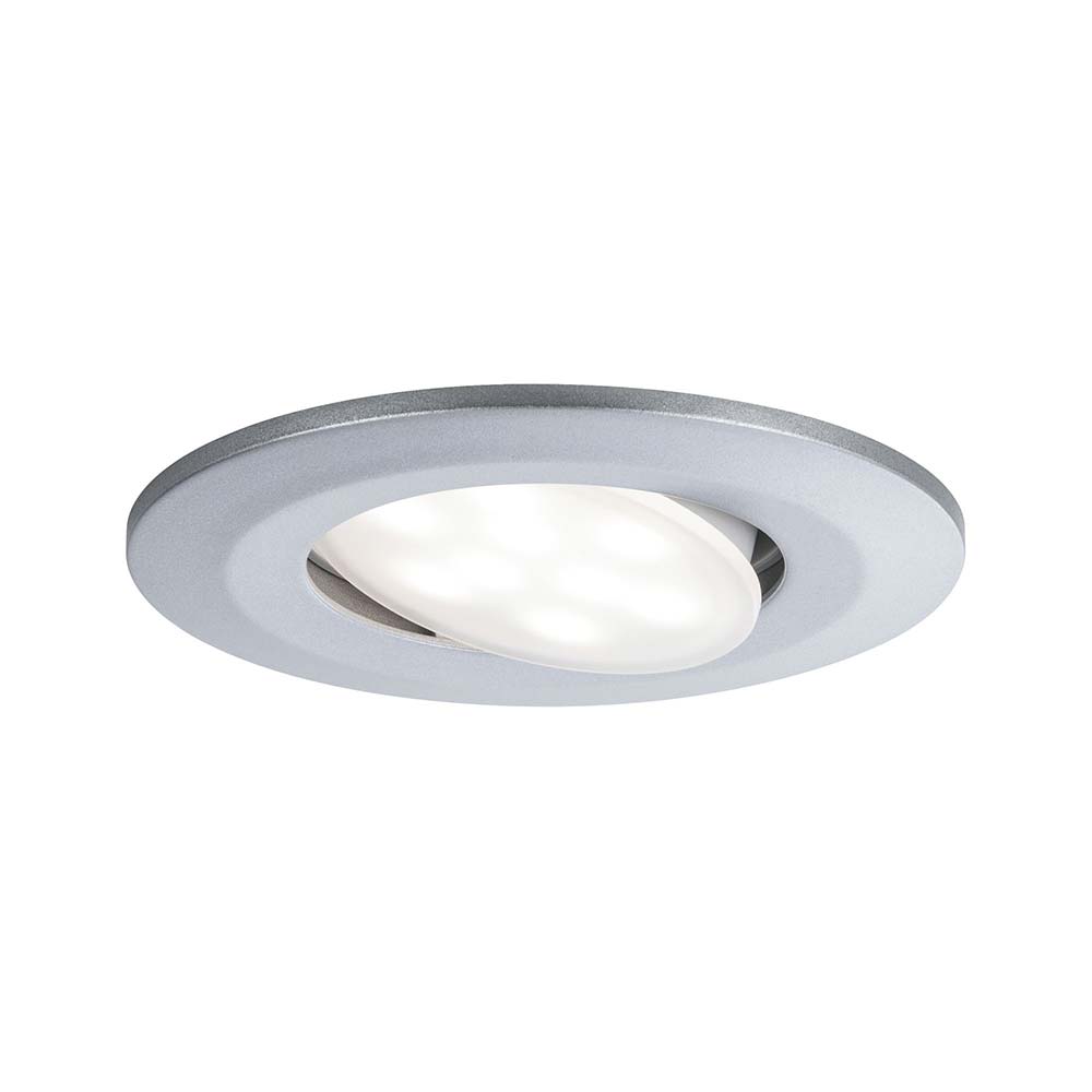 S.Luce LED Einbauleuchten-Set Calla IP65 schwenkbar 4000K Chrom-Matt