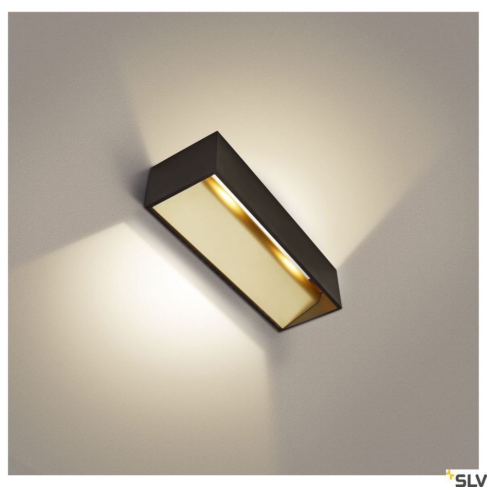 S.Luce Logs In L Wandlampe Triac Schwarz, Gold 3000K