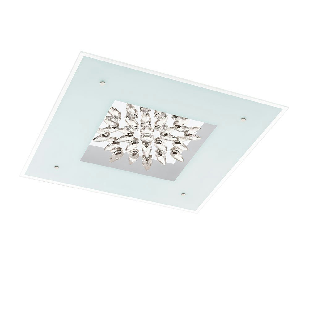 Benalua LED Wand- & Deckenleuchte 8-flammig Weiß, Klar, Weiß 