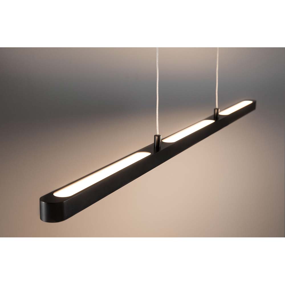 S.Luce Lento Pendelleuchte dim LED 1x42W Schwarz Softlack