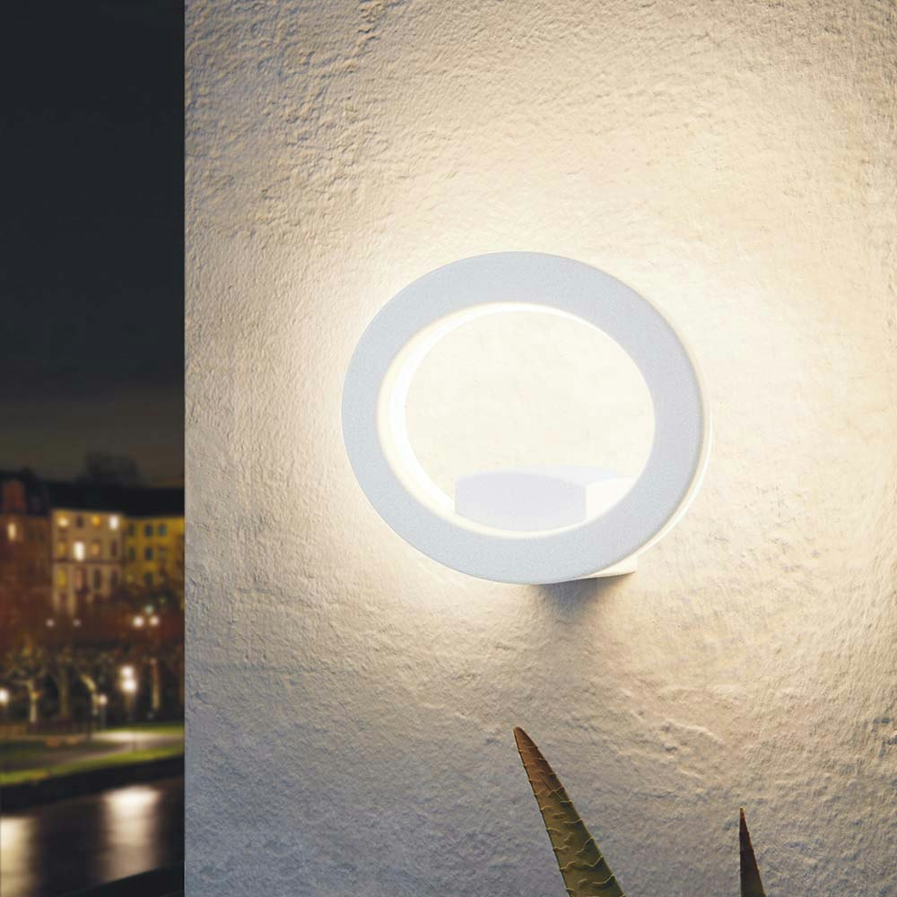 LED Außenwandlampe Emollio Weiß thumbnail 1