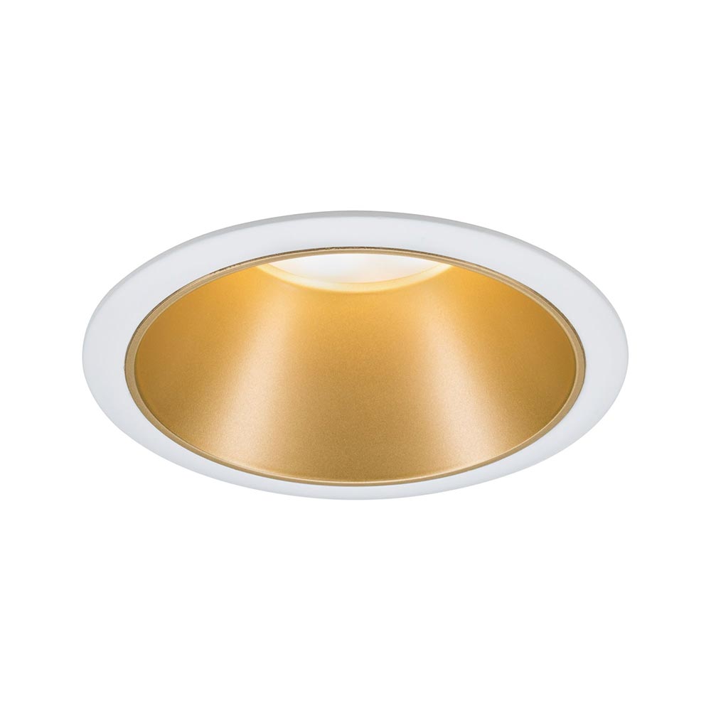 S.Luce Einbauleuchte Cole 8,8cm Weiß-Matt, Gold