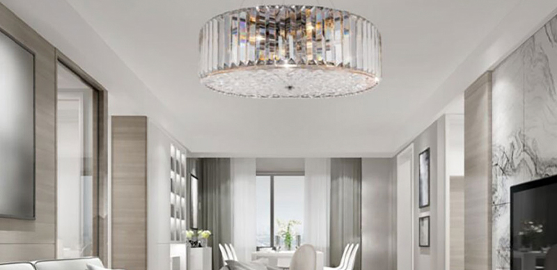 Luxus Decken Lampe Messing Glas Kristalle klar Wohnzimmer Schloss Beleuchtung 