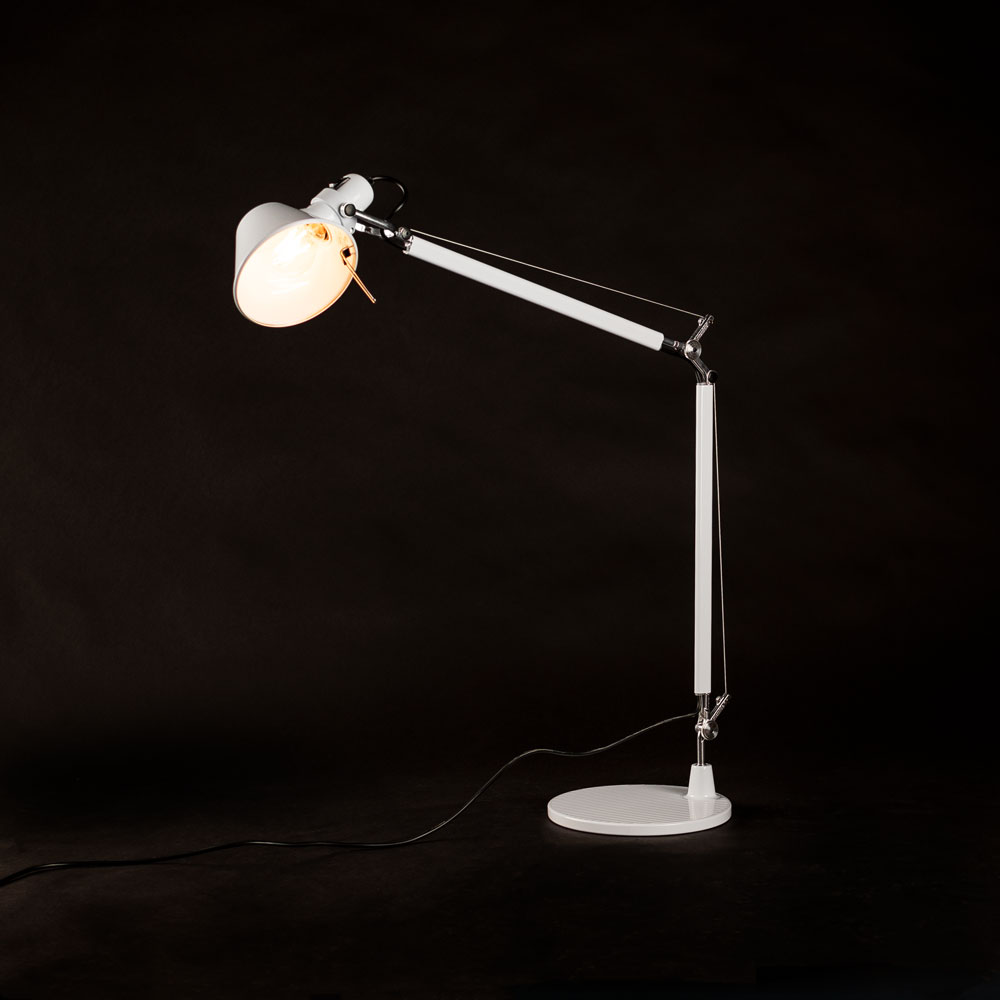 S.Luce Artemide Tolomeo Tavolo Tischleuchte mit LED-Leuchtmittel Dimmbar